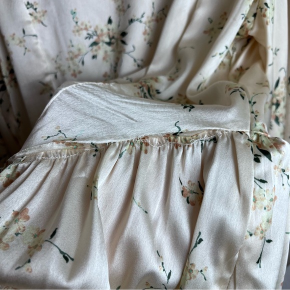 LoveShackFancy Garcia Scoop Neck Button Mini Dress Floral - Picture 11 of 16